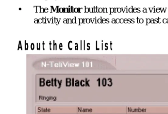 Figure 5.Calls List