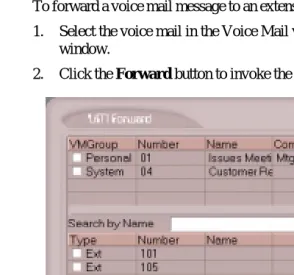 Figure 18.Voice Mail Forward window