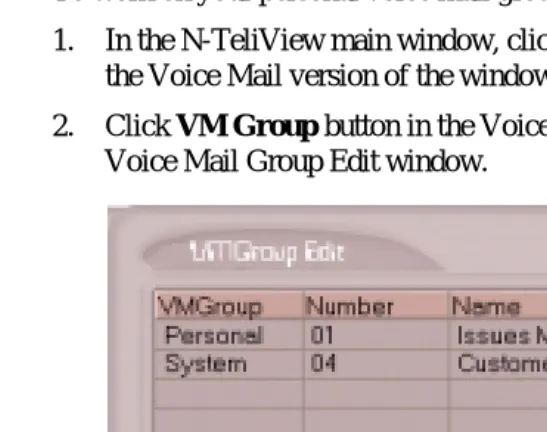 Figure 19.Voice Mail Edit window
