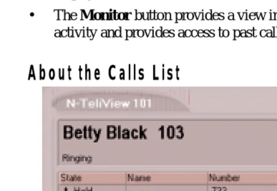 Figure 4.Calls List