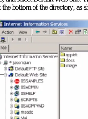 Figure 2. Logical N-TeliWeb WebCall installation in IIS Default Web Site