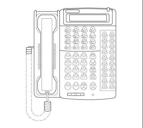 Figure 2-1   CAT Key Assignment for ETJ-16DD-1