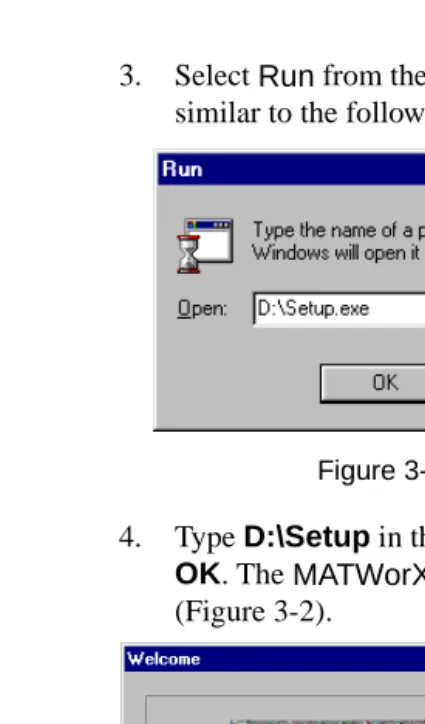 Figure 3-2 MATWorX Install Dialog