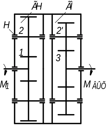Fig. 1. Differential hydro-mechanical CVT