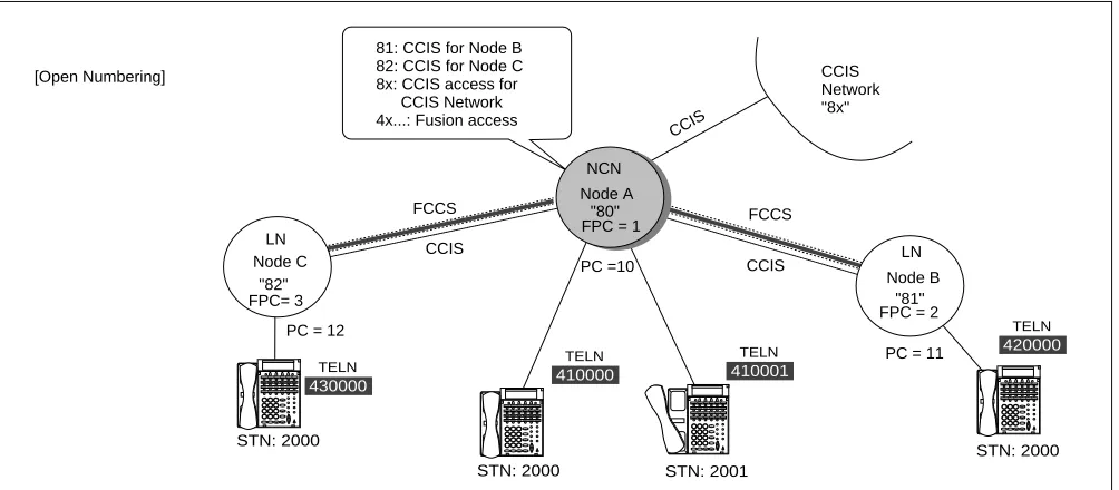 Figure 2-10   Open Numbering Fusion-CCIS Network
