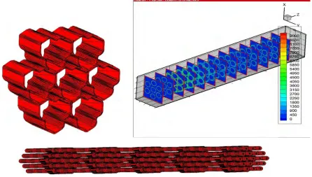 Figure 6: Three-dimensional field of a W-velocity and a comparison of measured and predicted (two-dimensional) reattachment disposition of BFS flow