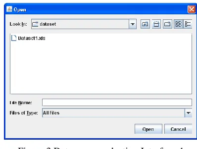 Figure 3 Data source selection Interface-1 