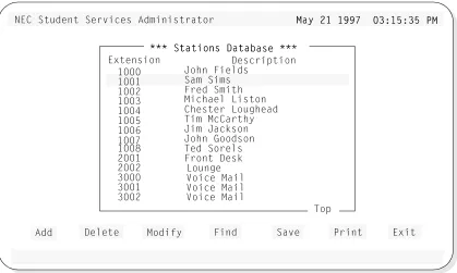 Figure 3-4   Find Station by Description Screen