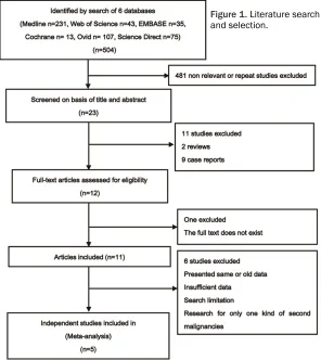 Figure 1. Literature search and selection.
