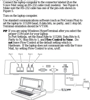 Figure 4:  Connecting a Laptop Computer to NVM-2e