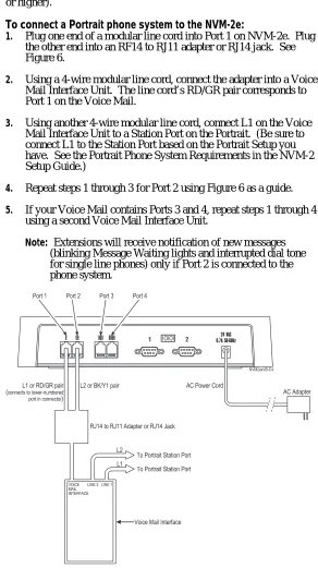 Figure 6:  Connecting the NVM-2e to the Portrait