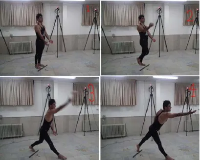 Fig. 1. The back hand throwing task