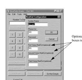 FIGURE 4-2. Conﬁguring setup parameters for NexDialTM