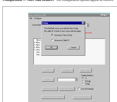 FIGURE 4-6. Voice Mail Message Options