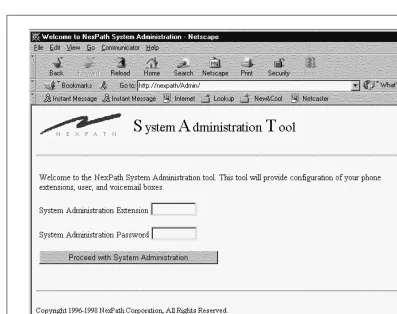 FIGURE 4-1: The AdminToolTM log-in page