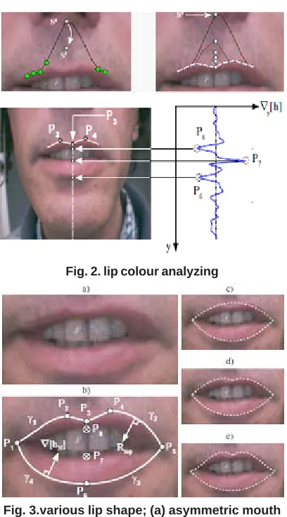 Fig. 2. lip colour analyzing