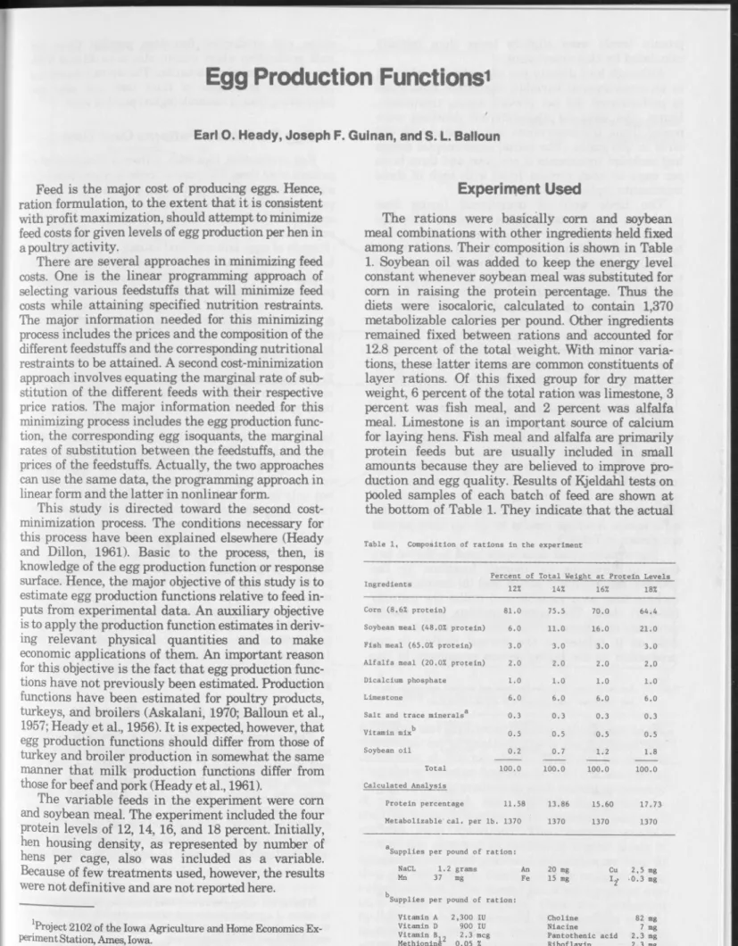 Table  1,  Composition of  cations  In  the  experiment