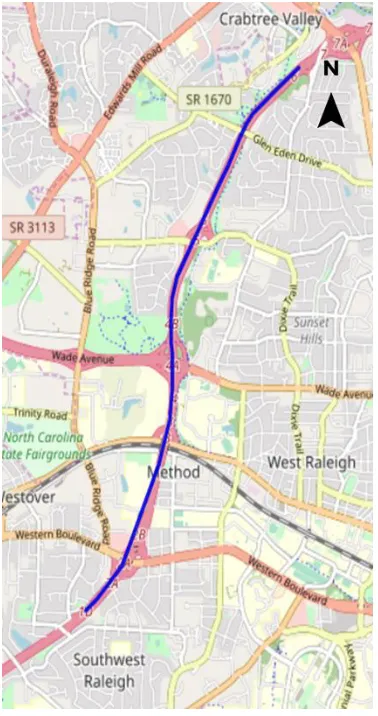 Figure 2.12: Freeway Route 