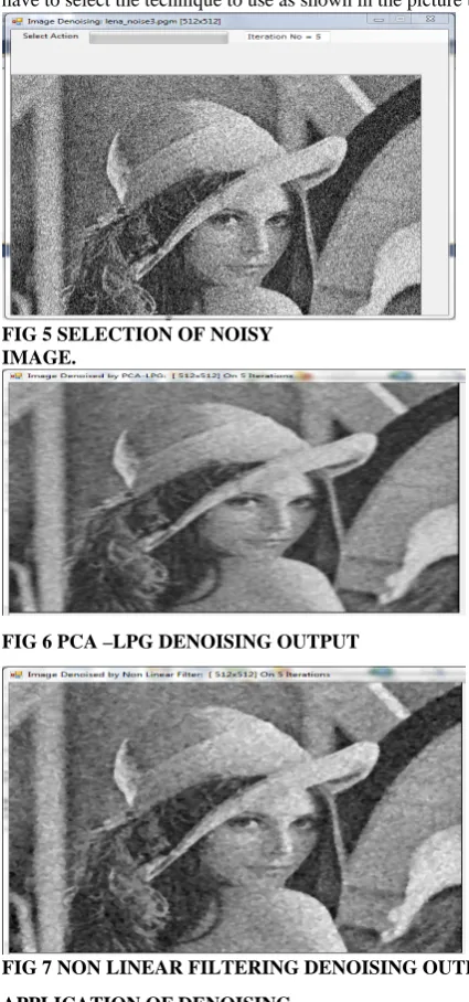 FIG 5 SELECTION OF NOISY IMAGE.
