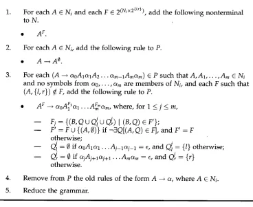 Figure 7 Subset approximation by transforming the grammar. 