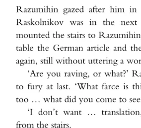 table the German article and the three roubles, went out 