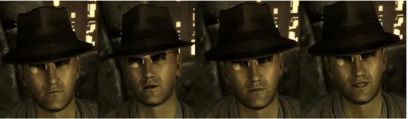 Figure 1.2: The four expressions for the face in the character of Fallout 3
