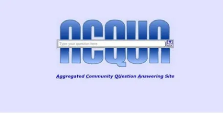 Fig. 1. Home page of ACQUA. 