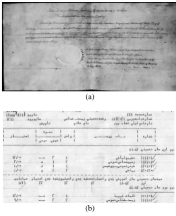Fig. 2. Examples of background degradation 