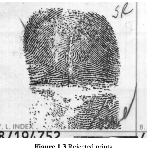 Figure 1.3 Rejected prints 