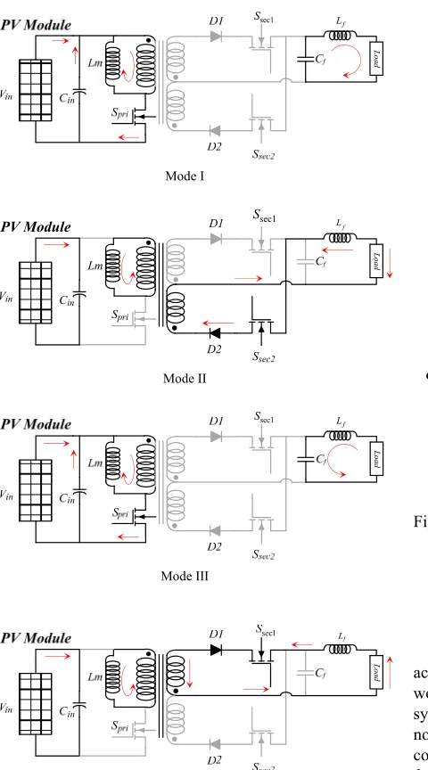 Fig. 3.  Current waveform and switching sequence diagram 