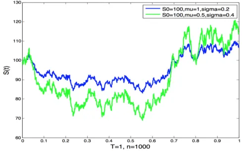 Figure  2.1.3  Geometric  Brownian  motion 