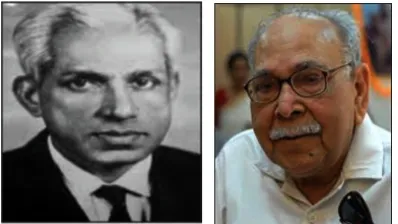 Fig. 1. Prof.C. Balakrishnan (left); Prof.B.B. Joshi (right)