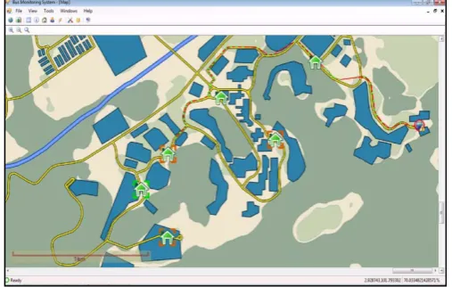 Fig. 4. The database for the bus monitoring system. 