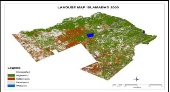 Figure 3 Map showing the vegetation of Year 1992  