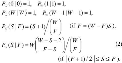 Fig. 1. An example of a parallel link (cross section) consisting of W = 8 wires with F = 4 faulty wires (shaded), where the largest fault-segment size is S = 2 (formed by the clustering of faulty wires 3 and 4)