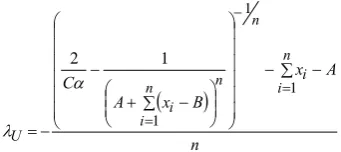 Table 1 summarizes the values of ML and the Bayes estimates for the scale and location parameters obtained from data I