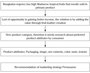 Figure 1. Research scheme of Consumer Preference towards Fruit Leather Attributes