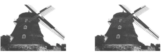 Figure 1. 1 Windmill as original image on the left, and embedded image on the right 