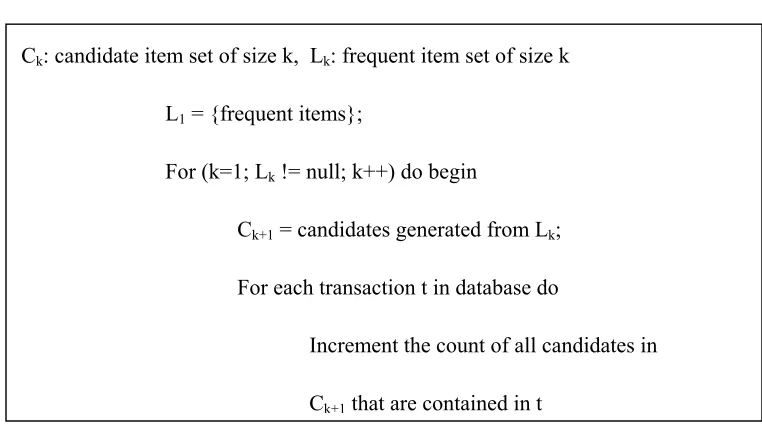 Figure 1. A Priori Algorithm  