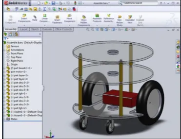 Fig. 14 shows the final representation of 3D MFIBot robot model simulated in MSRS VSE