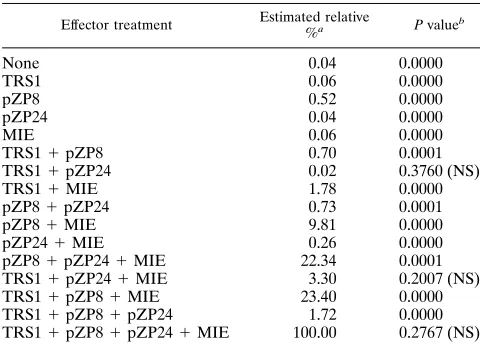 FIG. 5. Regulatory interactions among the four loci expressing proteins that activate expression of the UL44 promoter