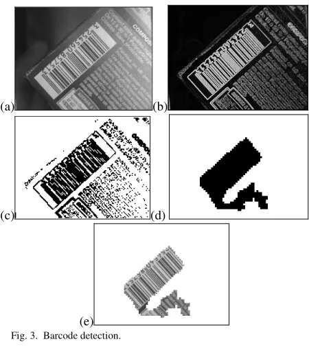 Fig. 3.  Barcode detection. 