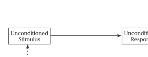 Figure 1 shows that unconditioned stimulus is always followed by conditioned stimulus, so that unconditioned response becomes a precursor for conditioned response