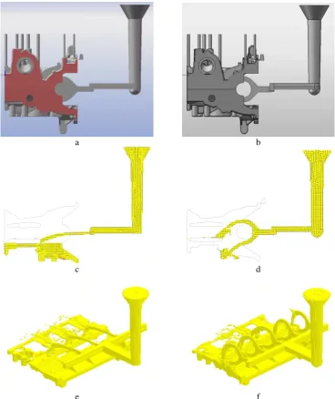 Figure 5 – Finite-element model of the block-crankcase  of the internal combustion engine 