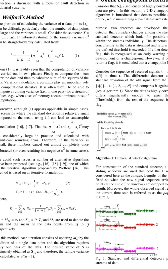Fig  1.  Standard  and  differential  detectors  processing  N  streams of data. 