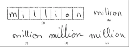 Figure 1: Different Styles of Handwriting 