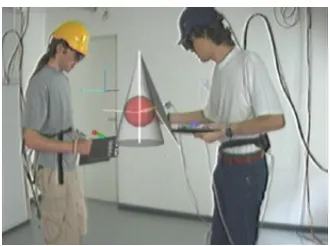 Figure 7.11     A tutor assists a student while working on      constructing geometry model (Kaufmann 2000)