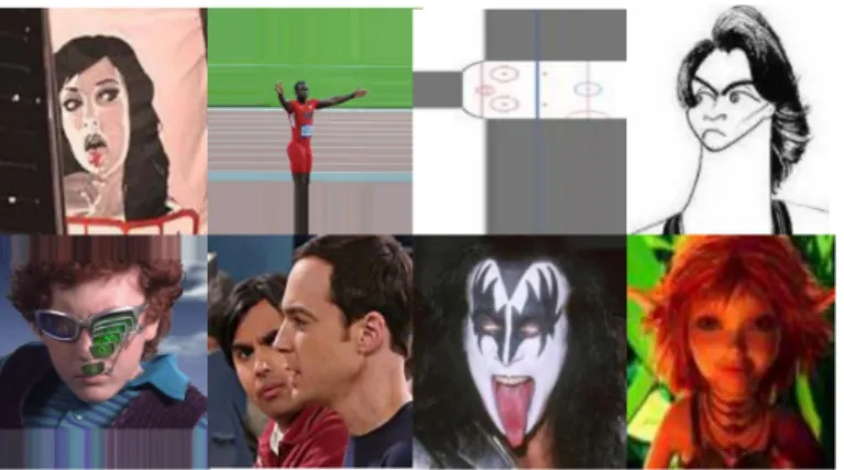 Figure 4.1: Example of non-standard images on IMDB-WIKI dataset [ZGG + 17].