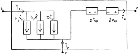 Fig. 10. Alternative circuit model for the PWM switch. 