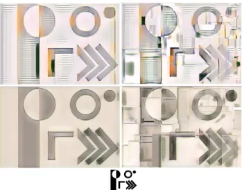 Figure 8: Example of the Scrapbook 2 style brush applied sequentially in space 10 times (moving downwards, using the ‘compositing stamps’